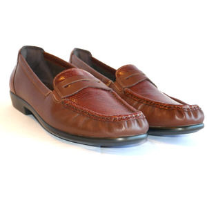 SAS Tripad Comfort Womens Brown Leather Snake Print Loafer 9N